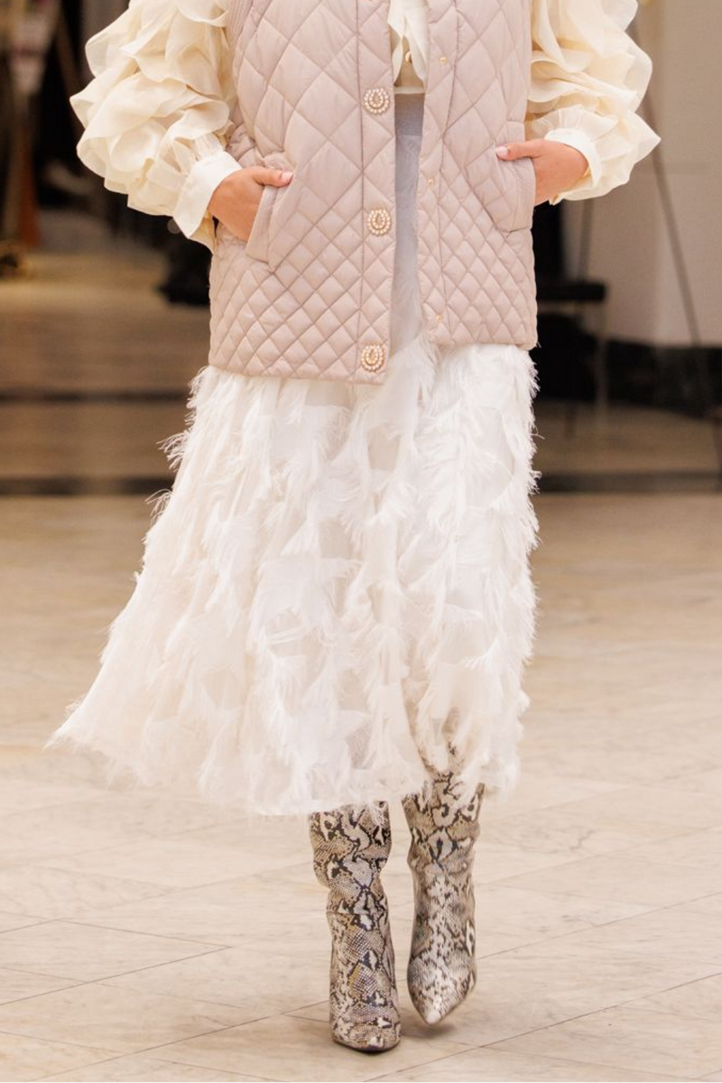 "Ëtoile" Parisian Feather Skirt