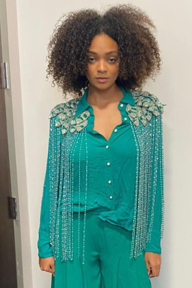 "Ciara" Beaded Parisian Blouse