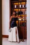 "Lola" Faux Leather Skirt Set