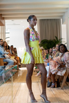 "Taylor" Parisian Yellow Floral  Appliqué Dress