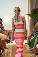 "Selina" Stripped Maxi Dress