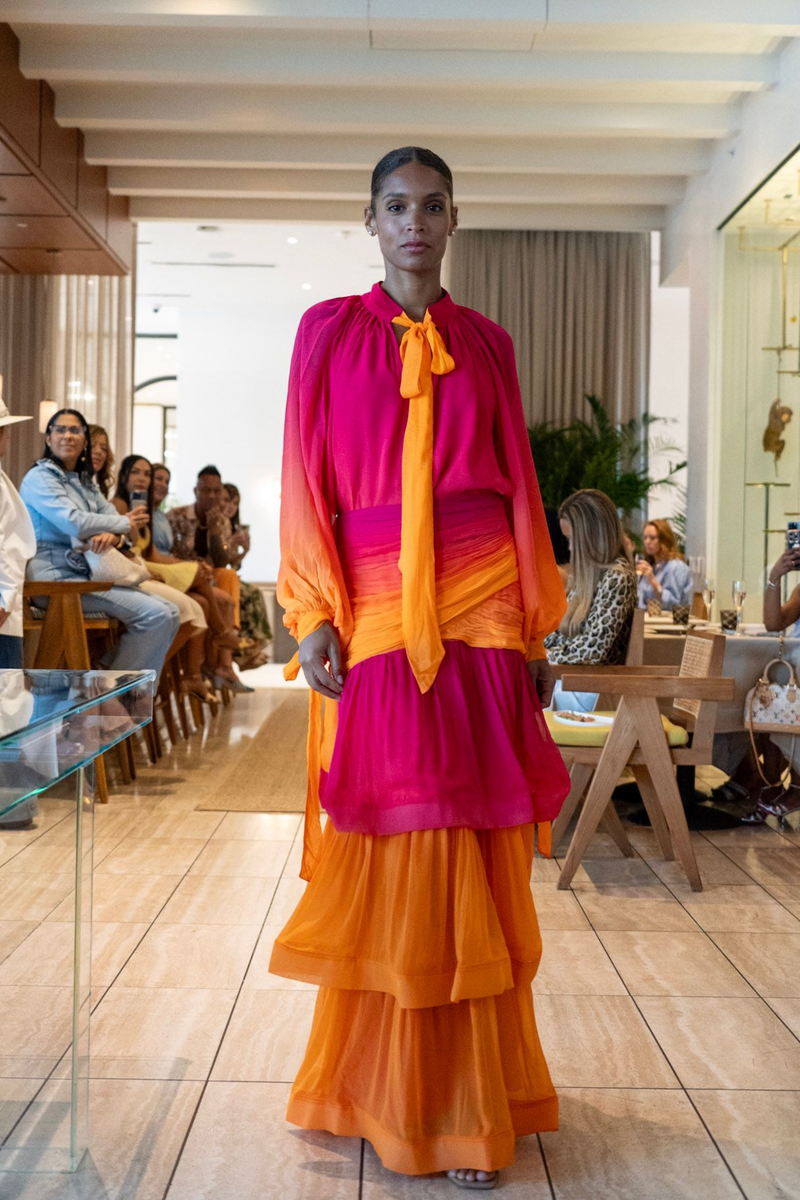 "Marbella" Parisian Ombre Maxi Skirt