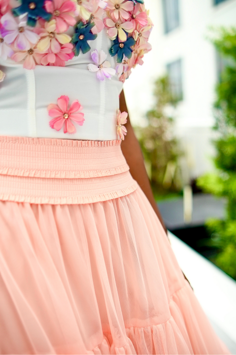 "Celina" Pink Tulle Skirt