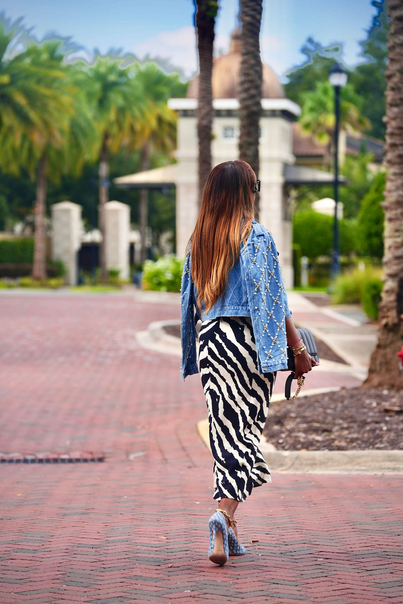 "Sidney" Zebra Print Dress